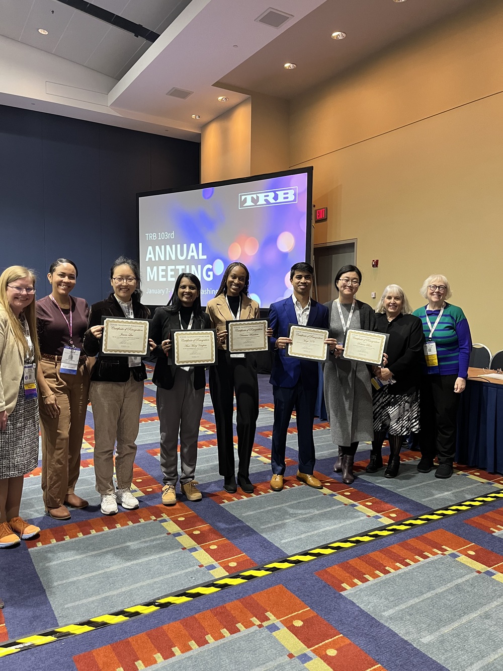 TRB presentation recognition